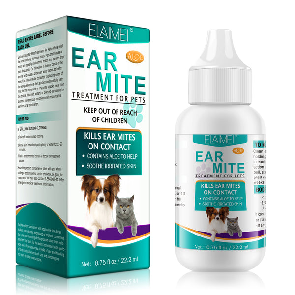 ELAIMEI 蘆薈耳蟎油 22.2ml ELAIMEI Aloe Ear Mite 22.2ml <hm0637>