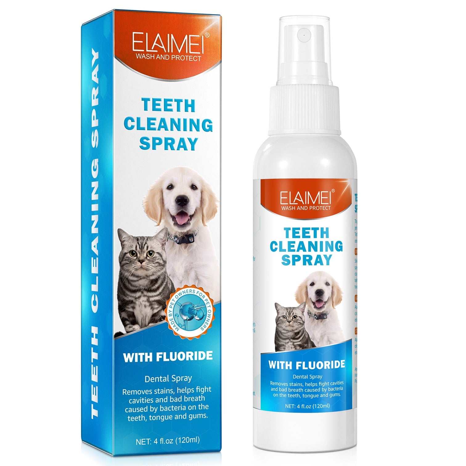 ELAIMEI 牙齒清潔噴霧 120ml ELAIMEI Teeth Cleaning Spray 120ml <hm0638>