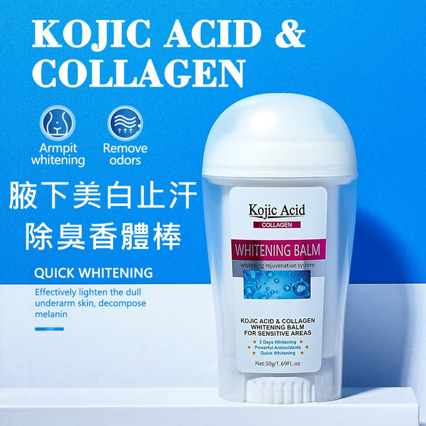 麴酸膠原蛋白腋下美白棒 50g Kojic Acid Collagen Whitening Balm 50g <hm0644>