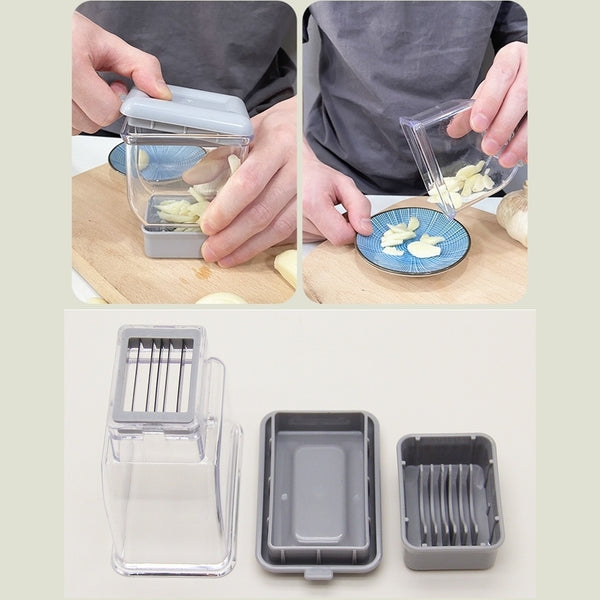 手動按壓式 切蒜蒜泥器 Manual Push Type Garlic Cutter Chopping Machine <hm0645>