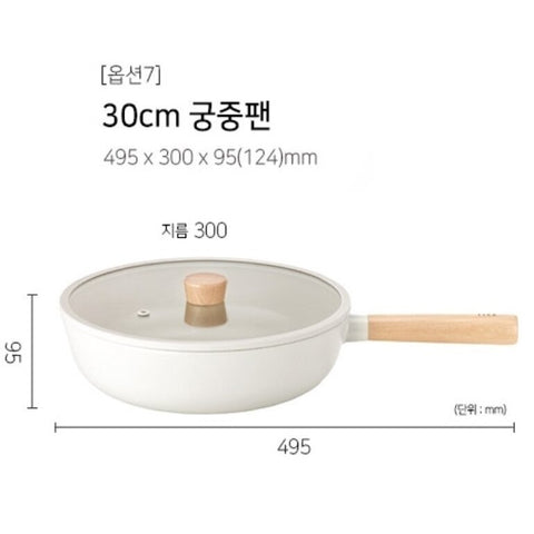 韓國 Fika 30cm 深炒鑊 連玻璃蓋 (適用於電磁爐/明火) Korea Fika 30cm Deep Pot with Glass Cover (Suitable for all heat sources and IH)