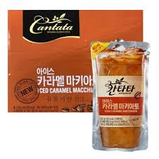 韓國熱賣便利店熱銷樂天焦糖瑪奇朵咖啡 230ml x 10包 (可以配合冰杯或雪凍飲用) Korean Lotte Iced Caramel Macchiato Coffee 230ml x 10 packs