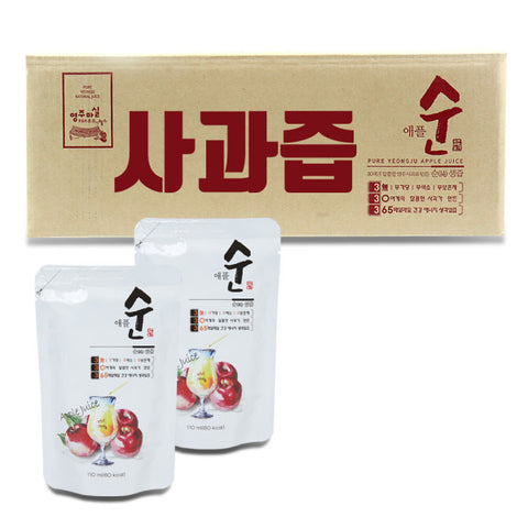 韓國榮州蘋果汁110ml x 80包 原箱 Korean Yeongju Apple juice 110ml x 80pcs