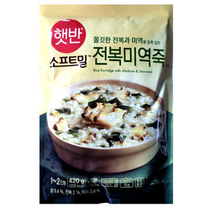 韓國CJ Hetbahn (前品牌名CJ bibigo) 即食粥 鮑魚海帶粥 420g Korean CJ Hetbahn Instant Congee Abalone & Seaweed Congee 420g