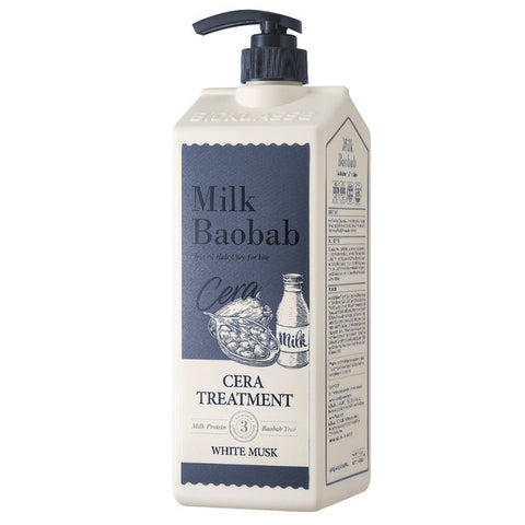 韓國Milk Baobab 順滑護髮素 1200ml 白麝香花 Korean Milk Baobab Treatment 1200ml White Musk
