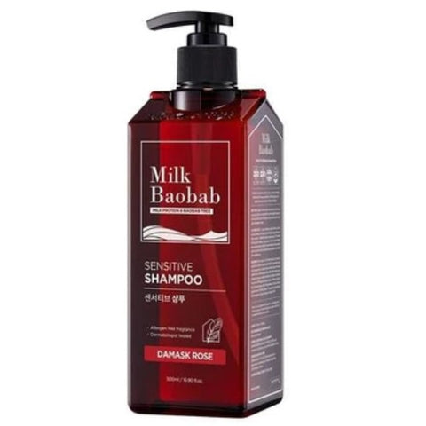 韓國Milk Baobab 防敏保濕洗頭水 500ml 大馬士革玫瑰味 Korean Milk Baobab Sensitive Shampoo 500ml Damask Rose
