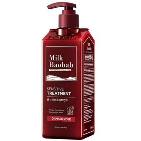 韓國Milk Baobab 防敏順滑護髮素 500ml 大馬士革玫瑰味 Korean Milk Baobab Sensitive Treatment 500ml Damask Rose