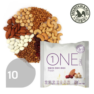 韓國 Mountain & Field 星級版7種 每日果仁日常堅果 10包 Korean Mountain & Field Fresh one day nuts pocket nuts 10 bags