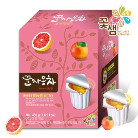 韓國花泉蜂蜜西柚茶 (膠囊方便裝) 30g x15 Korean Kkohshame Honey Grapefruit Tea Portion Pack 30g x15