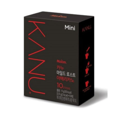 超人氣韓國KANU Maxim孔劉即沖中度烘焙咖啡 0.9g x10包 迷你美式黑咖啡 Korean KANU Gong Yoo Maxim Mild Roast Coffee Mix mini 0.9g x10T Americano