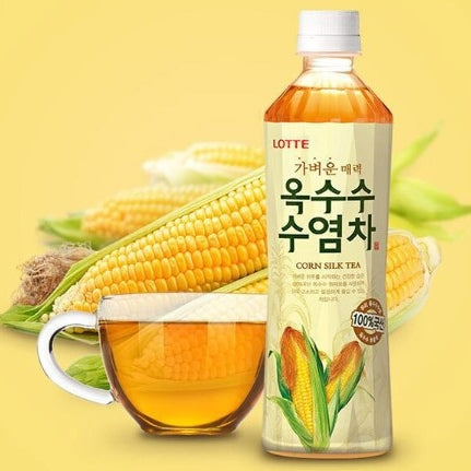韓國[原箱]樂天健康飲品粟米鬚水 粟米鬚茶 500ml x 24支 Korea [Full Case] Lotte Health Drinks Corn Silk Tea 500ml x 24