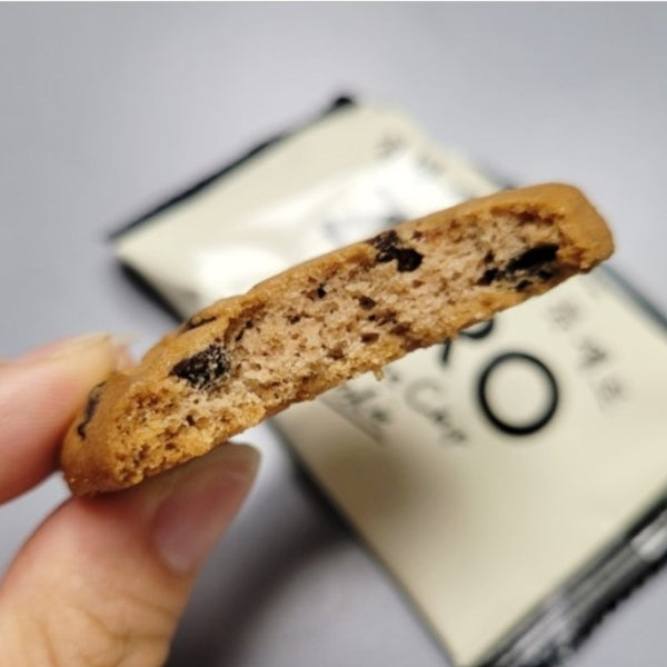 韓國樂天"零" 無糖 酥脆粒粒朱古力曲奇 86g x2 Korea Lotte "Zero" Sugar Free Chocolate Chip Cookie 84g x2