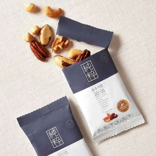 韓國Mountain & Field灰色純粹版每日果仁日常堅果 10包 Korea Mountain & Field Gray Pure One Day Nuts Pocket Nuts 10 Bags  (code: 8166)