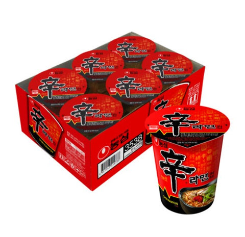 韓國農心辛辣杯麵 辛拉麵 65g x 6 Korean Nongshim Shin Cup Noodle 65g x 6