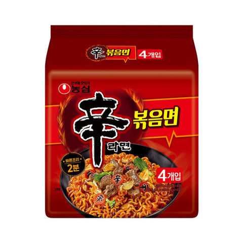 韓國農心辛拉拌麵辛辣麵撈麵 131g x 4 Korean Nong Shim Spicy Shin Ramyun mixed noodles ramen 131g x 4