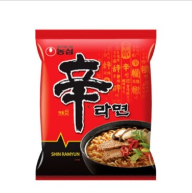 韓國農心韓國製造辛辣麵 120g x 5  Korean Nong Shim Made in Korean Spicy Instant food Shin Ramyun Noodles 5pcs