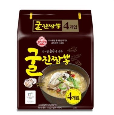韓國不倒翁真蠔海鮮風味拉麵 即食麵 130g 4包入 Korean Ottogi Real Oyster Seafood Ramen noodles 130g x 4 packs