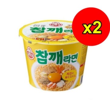 韓國不倒翁芝麻碗麵 110g x2 Koeran Ottogi Sesame Soup Instant Cup Noodle 110g x2