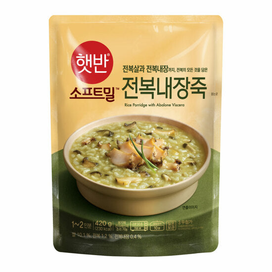 韓國CJ Hetbahn (前品牌名CJ bibigo) 即食粥 鮑魚內臟粥 420g Korean CJ Hetbahn Instant Congee Abalone Viscera Congee 420g