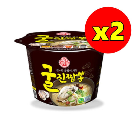韓國不倒翁真蠔海鮮風味拉麵杯麵碗麵110g x 2 Korean Ottogi Real Oyster Seafood Ramen cup noodles 110g x2